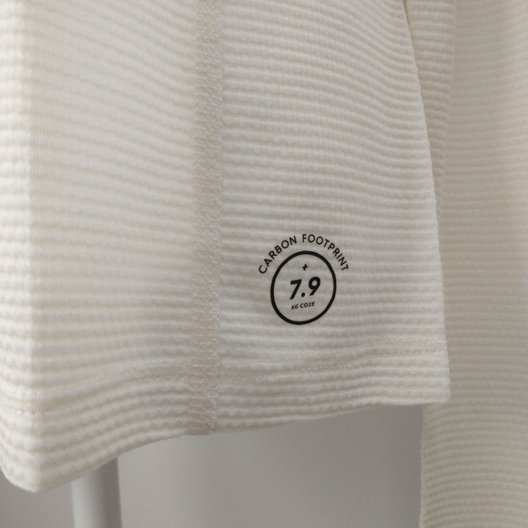 Allbirds ivory white active wear running yoga top M - Picture 2 of 8